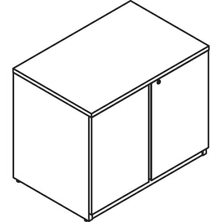 Groupe Lacasse Bookcase Unit, Linear Handle, 36inWx24inDx29inH, Niagara LAS4NLN2436BA